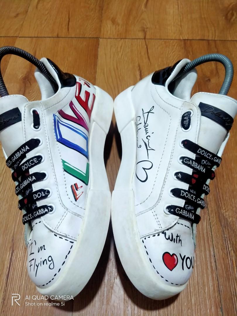 DOLCE GABBANA LEATHER SNEAKERS