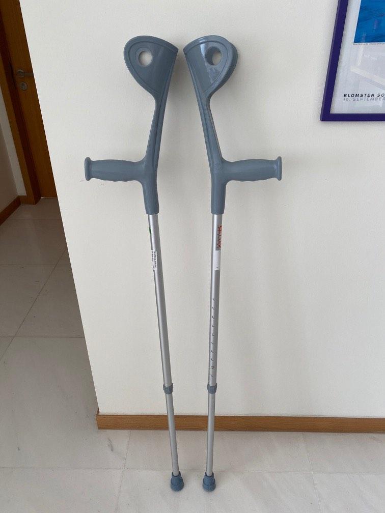 Elbow forearm crutches one pair, Health & Nutrition, Assistive