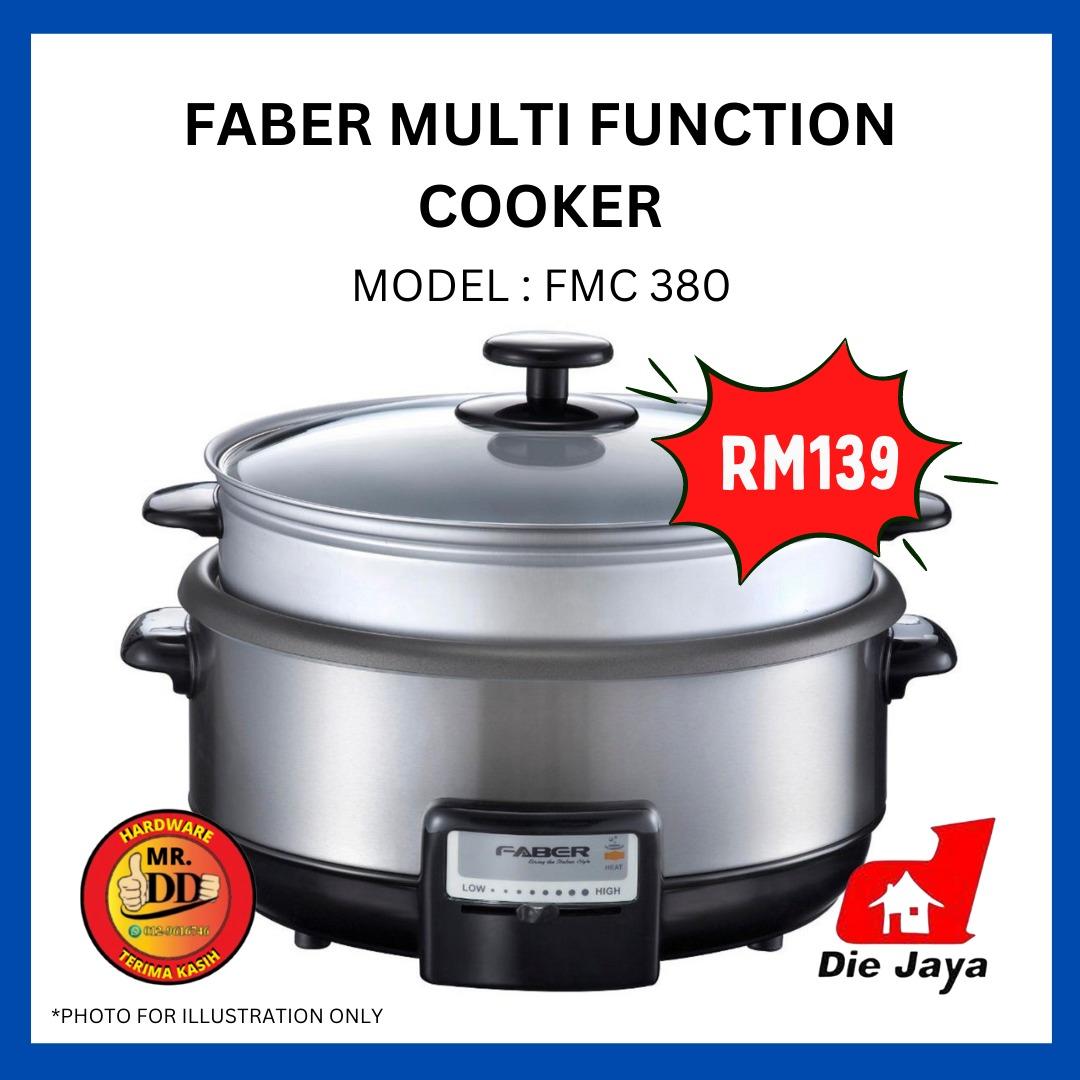 FABER 3.8L MULTI FUNCTION COOKER FMC380, TV & Home Appliances, Kitchen