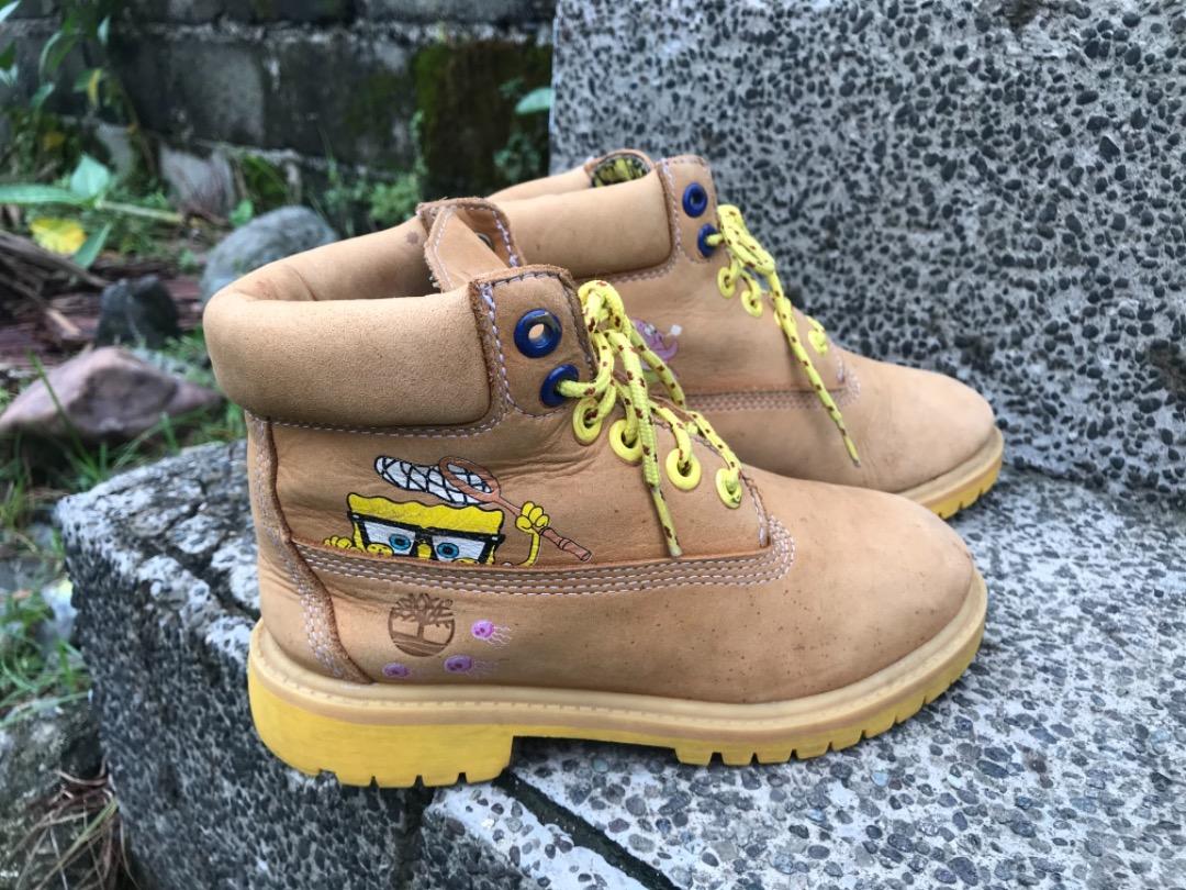 Kids online spongebob timberlands