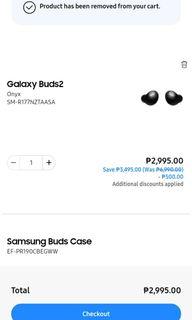 Galaxy buds 2 rush sale! Brand new!