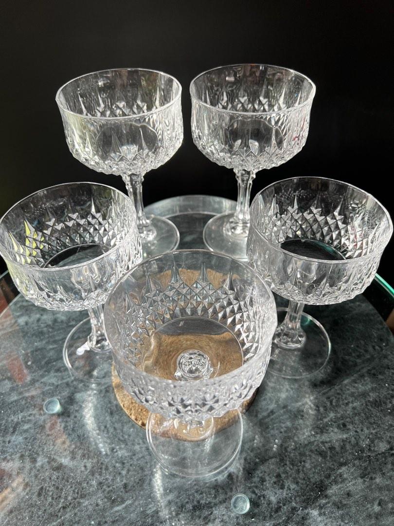 Glassware crystal wine cocktail glass vintage, Furniture & Home Living, Kitchenware & Tableware