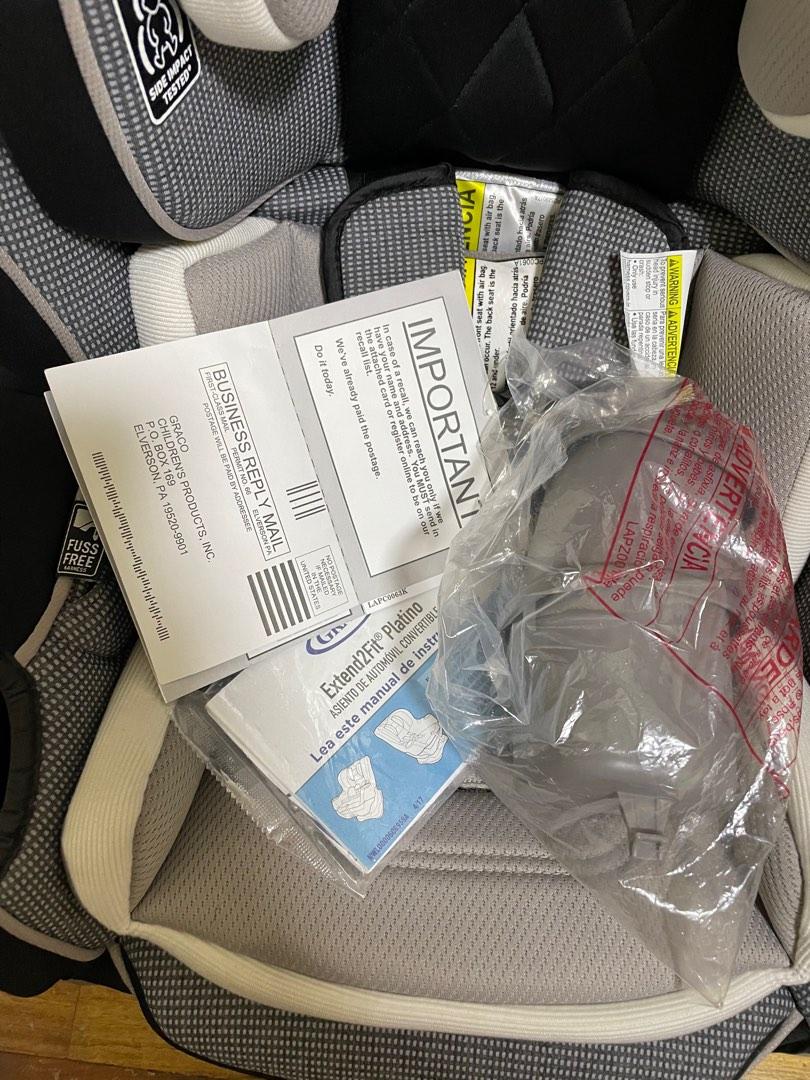 Graco extend2fit recall sale