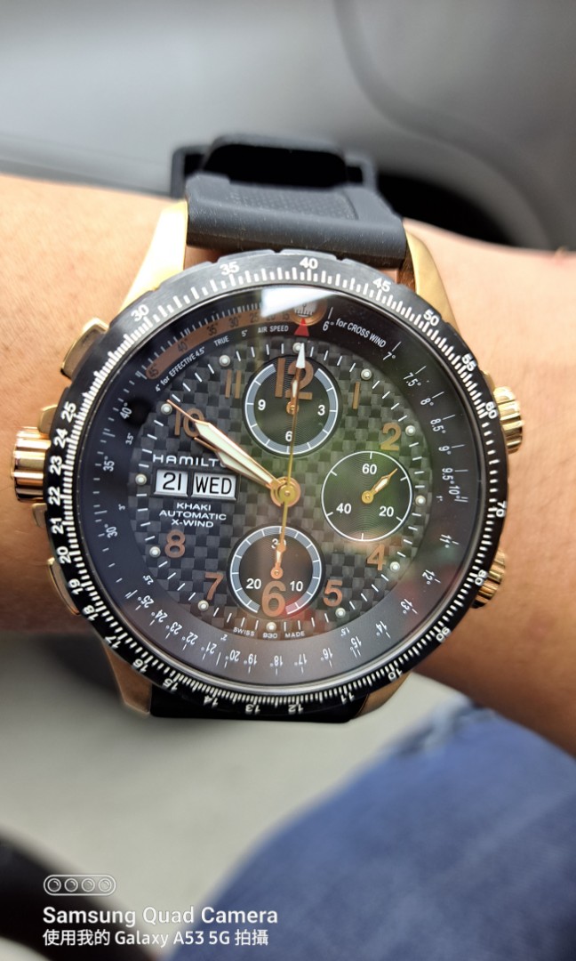 Hamilton Khaki Chono, 名牌, 手錶- Carousell