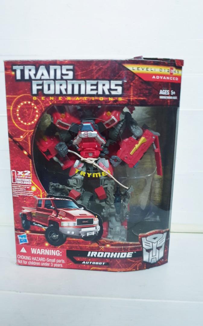 hasbro transformers movie exclusive red ironhide figure, Hobbies & Toys, Toys & Games on Carousell