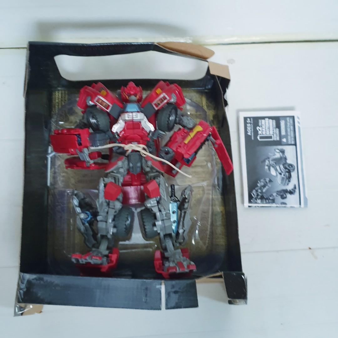 hasbro transformers movie exclusive red ironhide figure, Hobbies & Toys, Toys & Games on Carousell