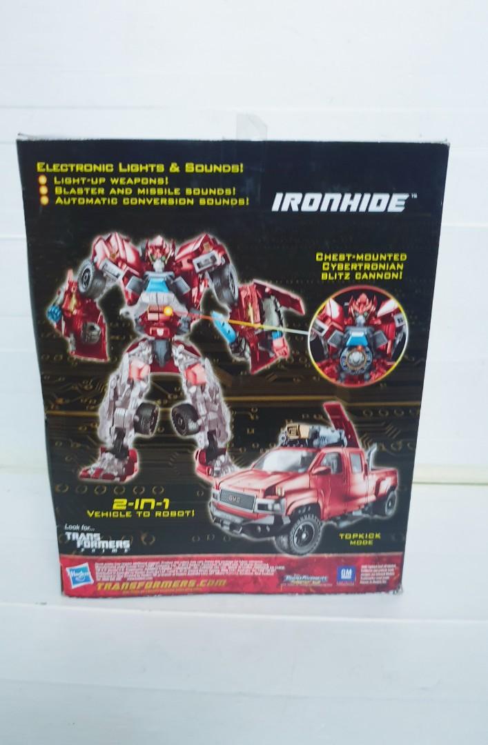 hasbro transformers movie exclusive red ironhide figure, Hobbies & Toys, Toys & Games on Carousell