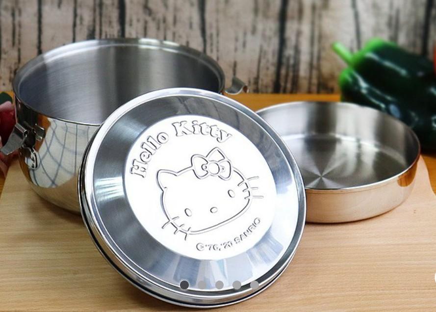 Hello Kitty (lunch box) (Category: Other Kitchen Appliances) located in Singapore. Submitted by GenuineSeller (Listing ID 1193441266, Image 1). Description: Hello Kitty collection (Authentic & Limited Edition) Stainless steel lunch box (Bought from Taiwan with TWD850 ~ SGD38) ** Free gift: clay Panda coin box.