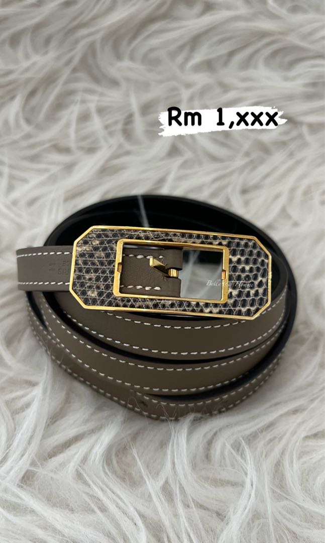 thin hermes belt