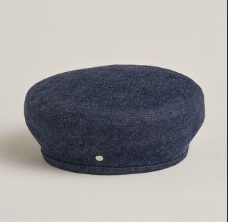Hermes Saint-Honore beret ~ Indigo ( Navy Denim )