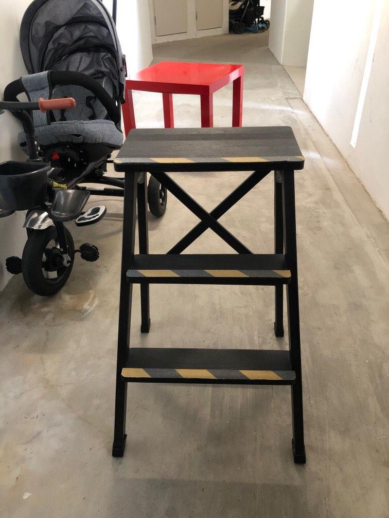 Ikea High Stepping Chair (Wood), Furniture & Home Living, Furniture