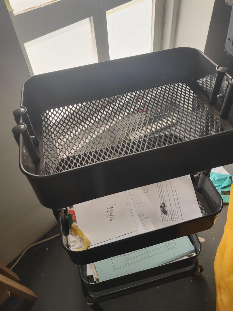 Ikea raskog trolley dark grey, Furniture & Home Living, Furniture