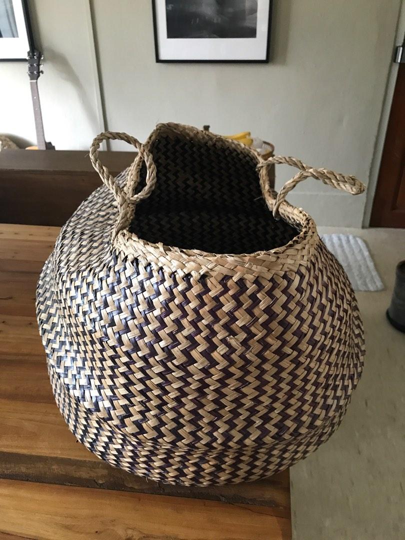 Ikea Seagrass Woven Basket, Large, Furniture & Home Living, Home