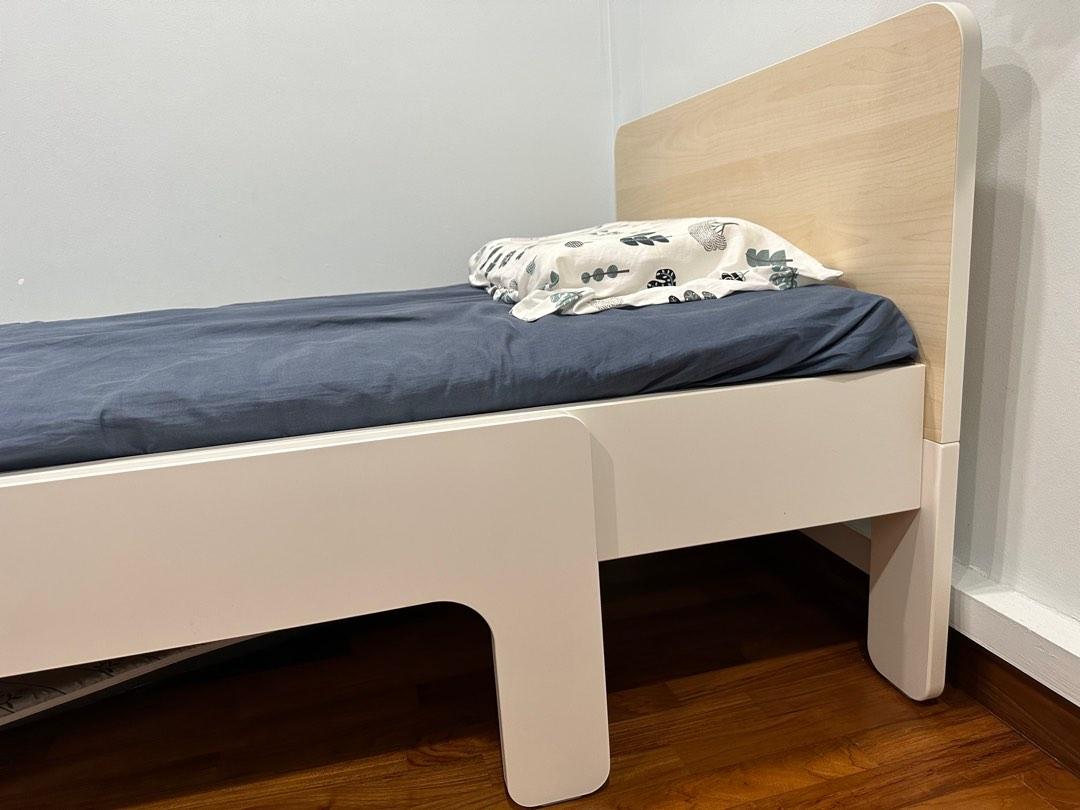 IKEA SLAKT Kids extendable Bed Frame (Full set), Furniture & Home