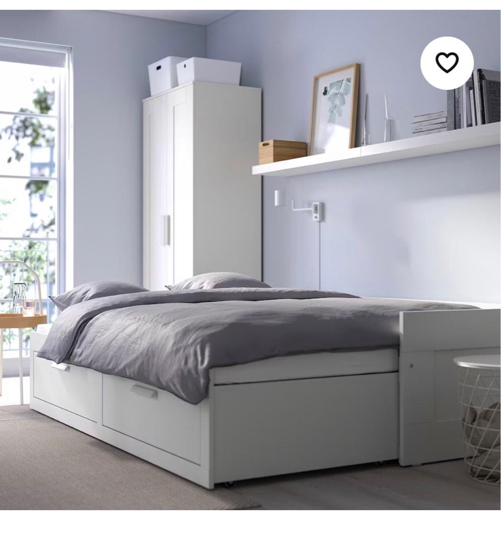 IKEA storage bed frame, Furniture & Home Living, Furniture, Bed Frames