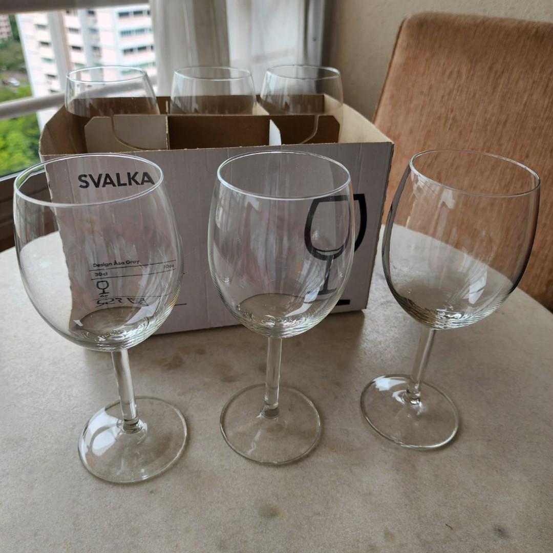Ikea Wine Glasses, Furniture & Home Living, Kitchenware & Tableware