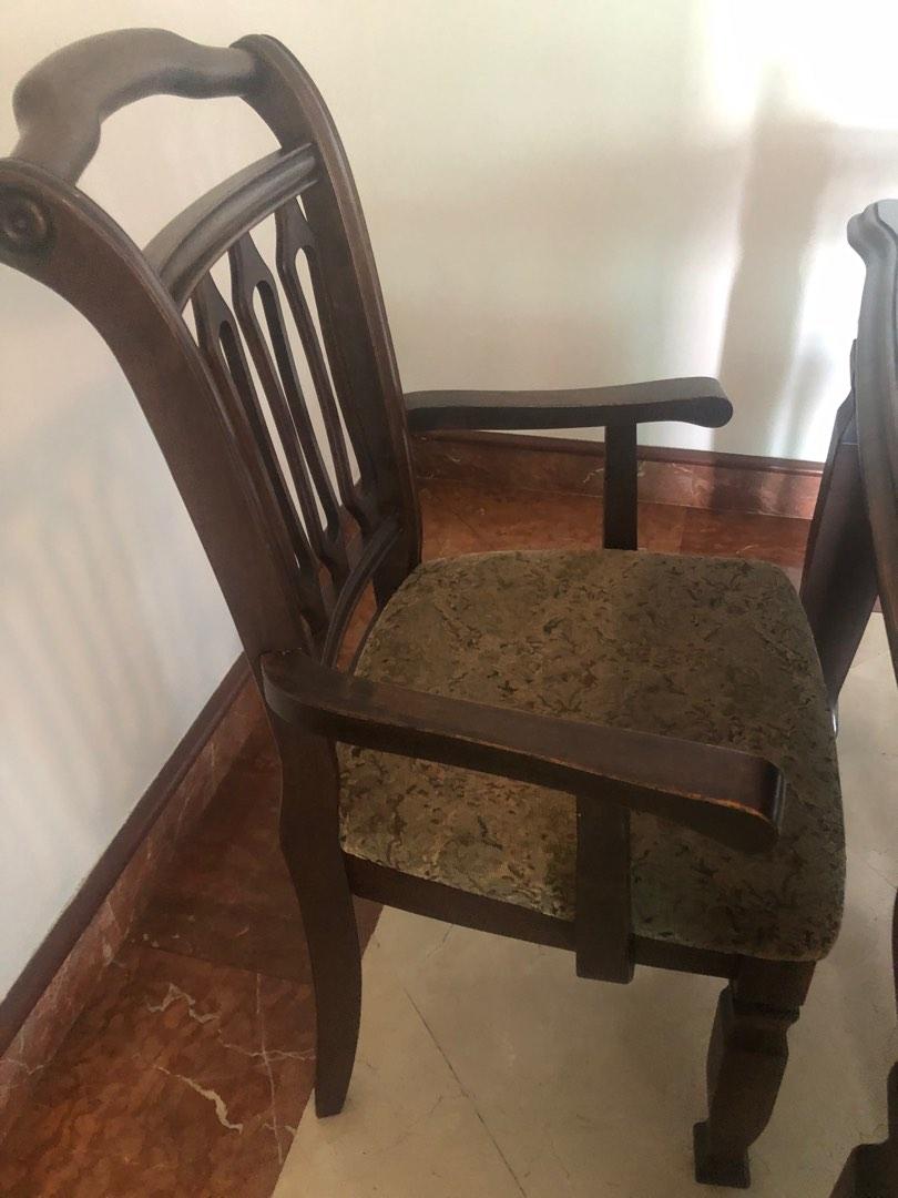 Indonesian dining table with 6 chairs , Furniture & Home Living