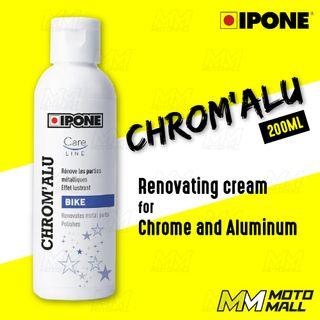 IPONE CHROM’ALU 200ML / Renovating cream for chrome and aluminum / chrome aluminum stainless steel cleaner / motomall