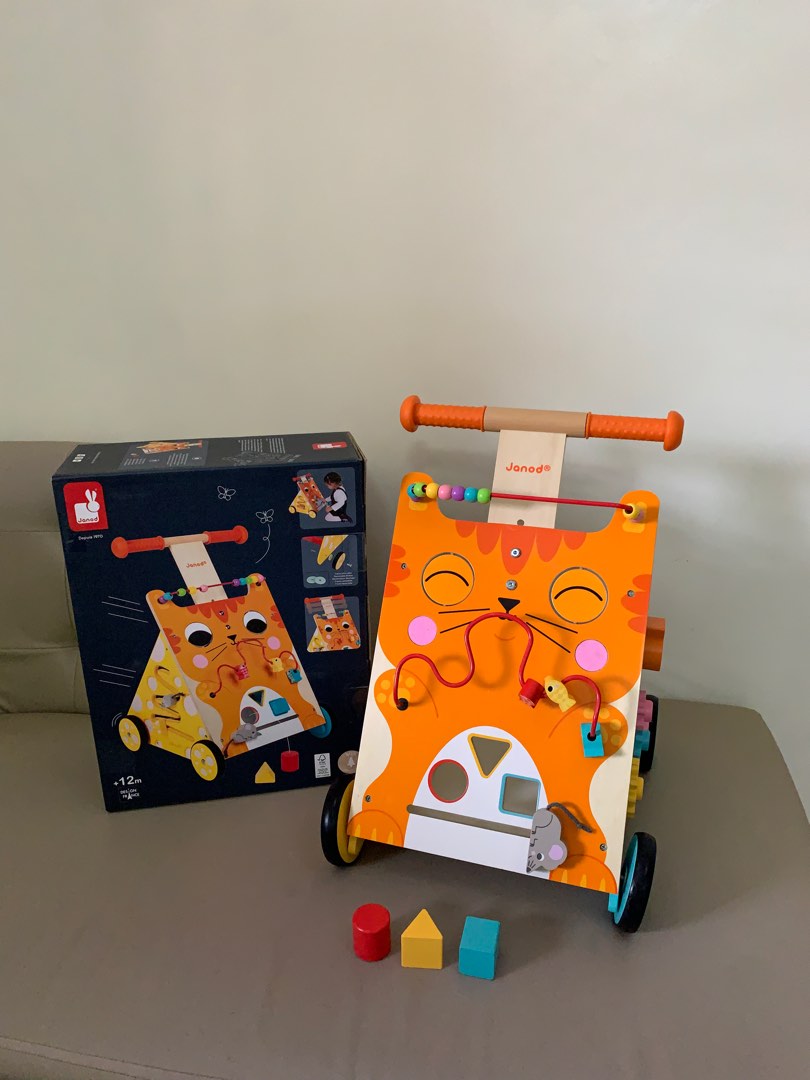 Janod activity push walker, Babies & Kids, Infant Playtime on Carousell