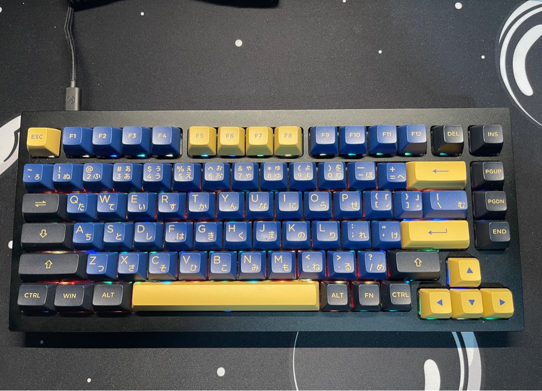 Keychron Q1 Modded Barebones Kit Akko Keycaps, Computers & Tech, Parts