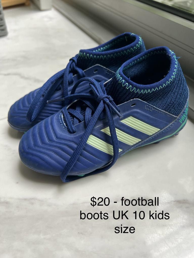 Infant size 10 football boots top