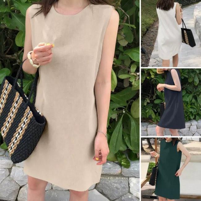 Tank top dress korea on sale