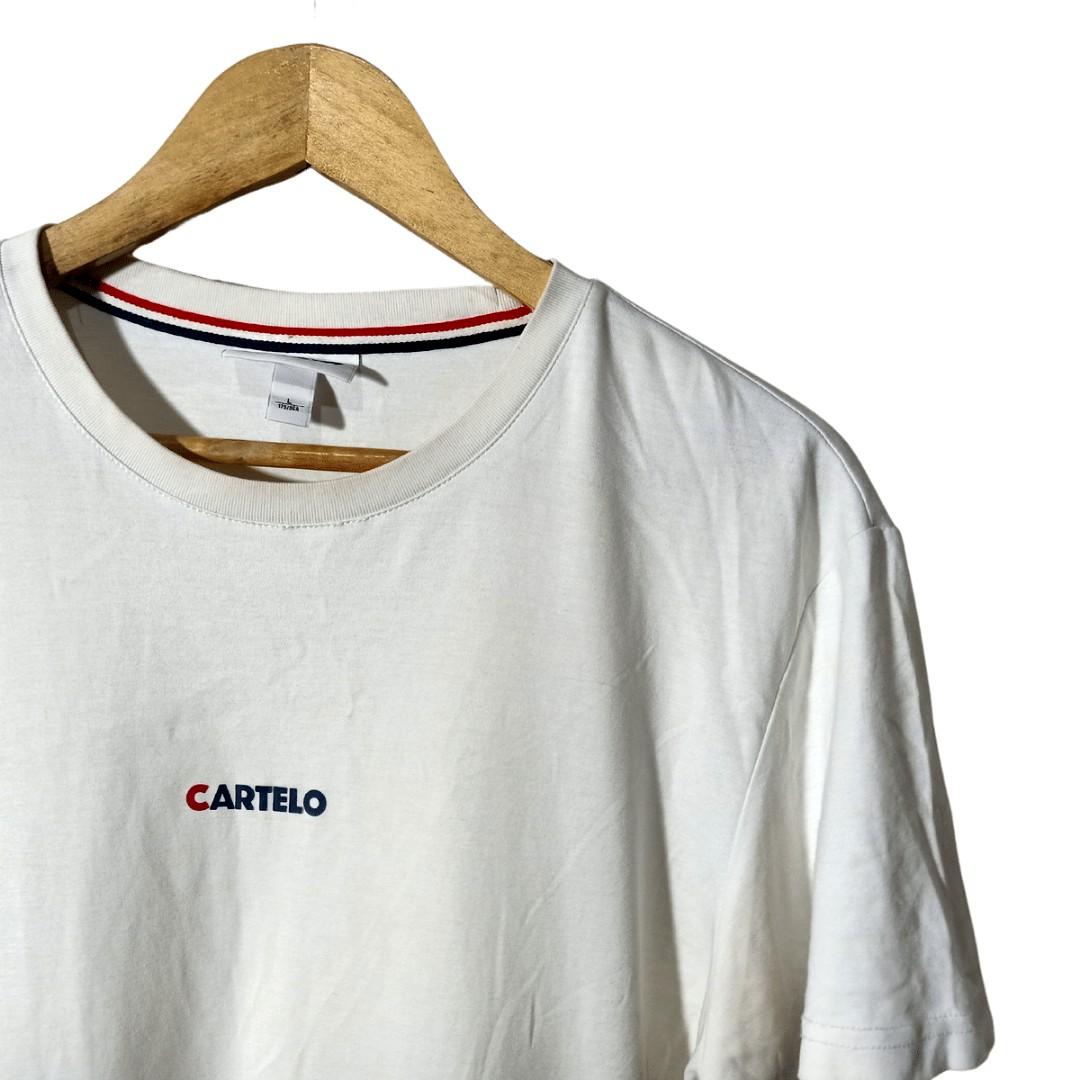 Lacoste x Cartelo Shirt (White) - 27 L 21 W, Men's Fashion, Tops & Sets 