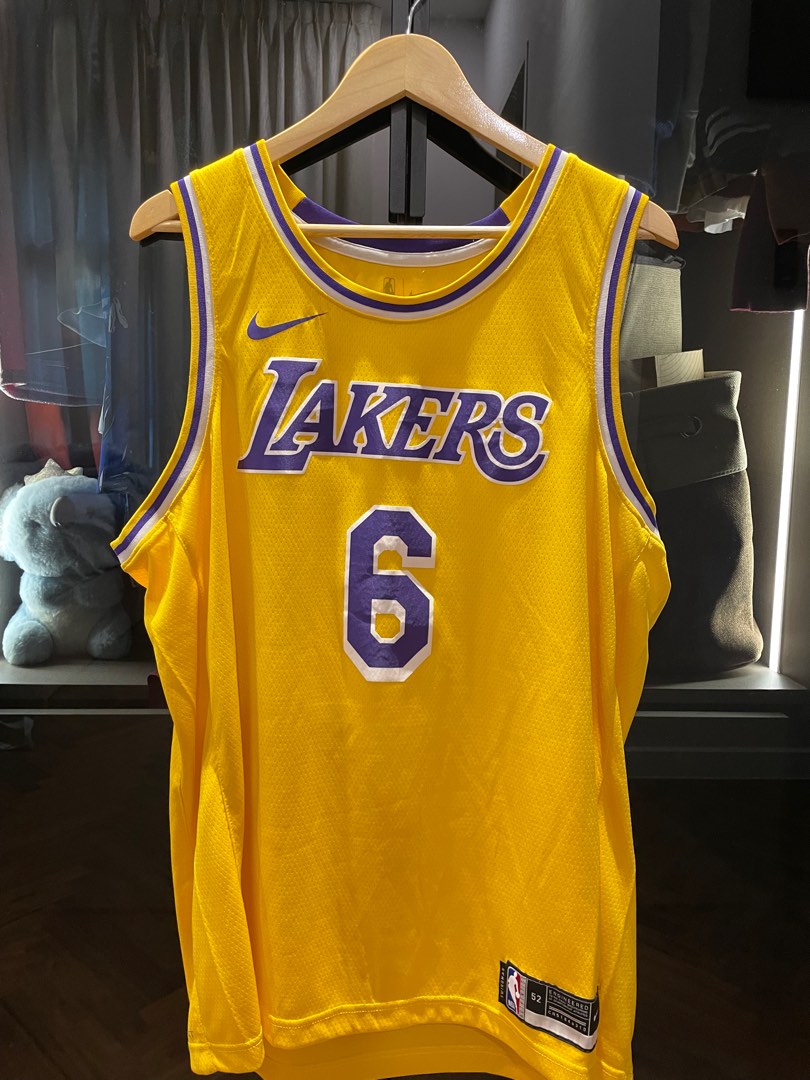 Authentic Lebron James Lakers Jersey, Men's Fashion, Activewear on