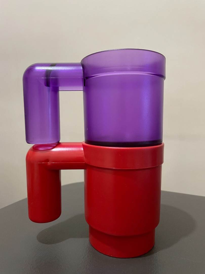 LEGO Upscaled Mug or Cup 851400 (Red & Purple) 2 pieces, Furniture & Home Living, Kitchenware