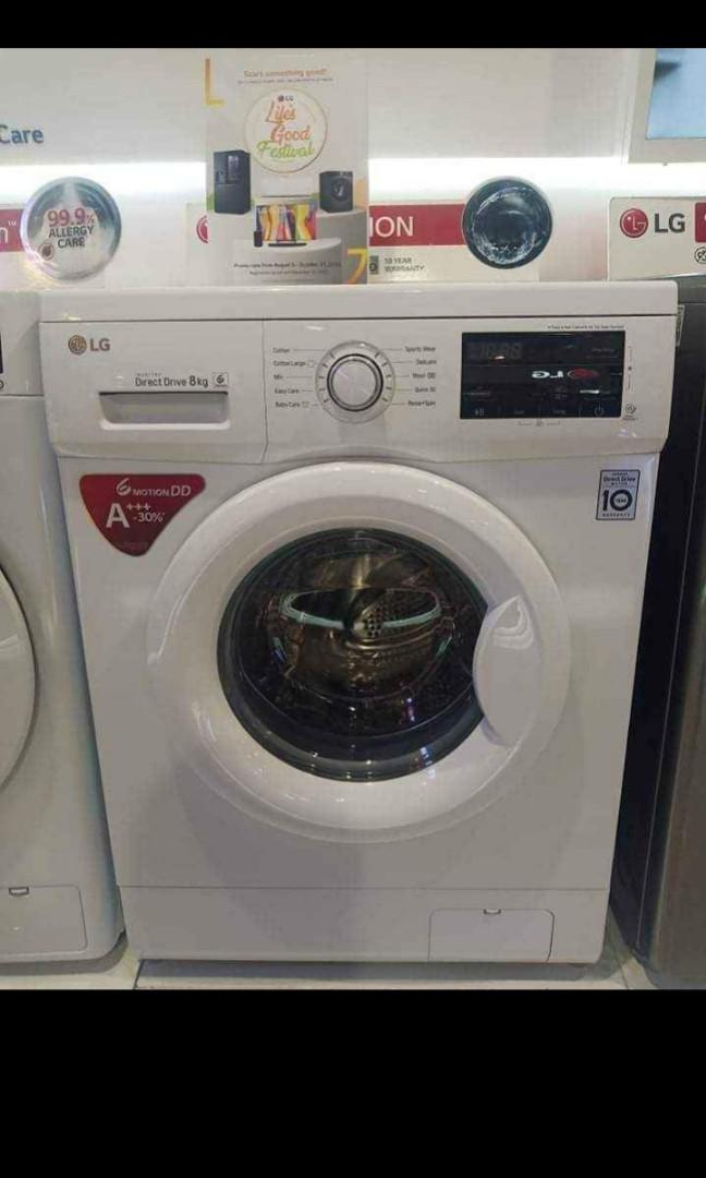 LG FRONT LOAD WASHER AND DRYER, TV & Home Appliances, Washing Machines