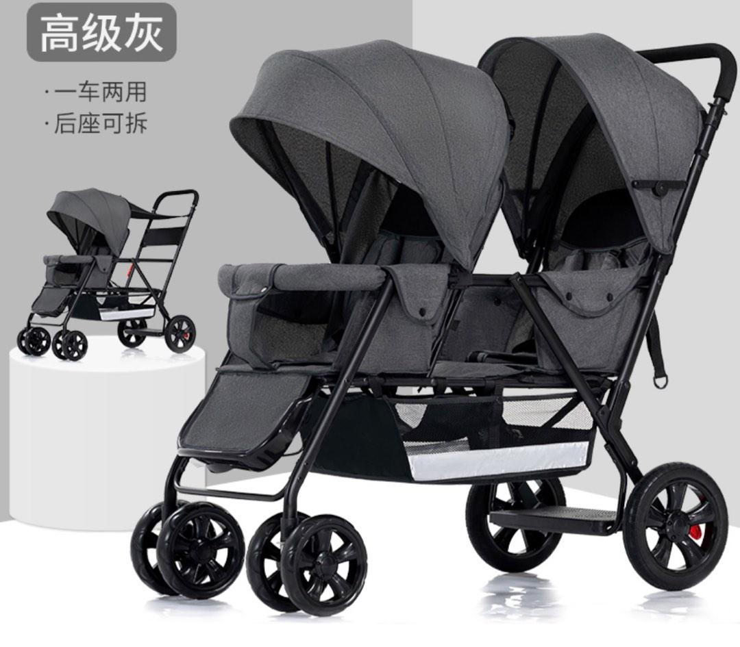 Used double new arrivals stroller near me