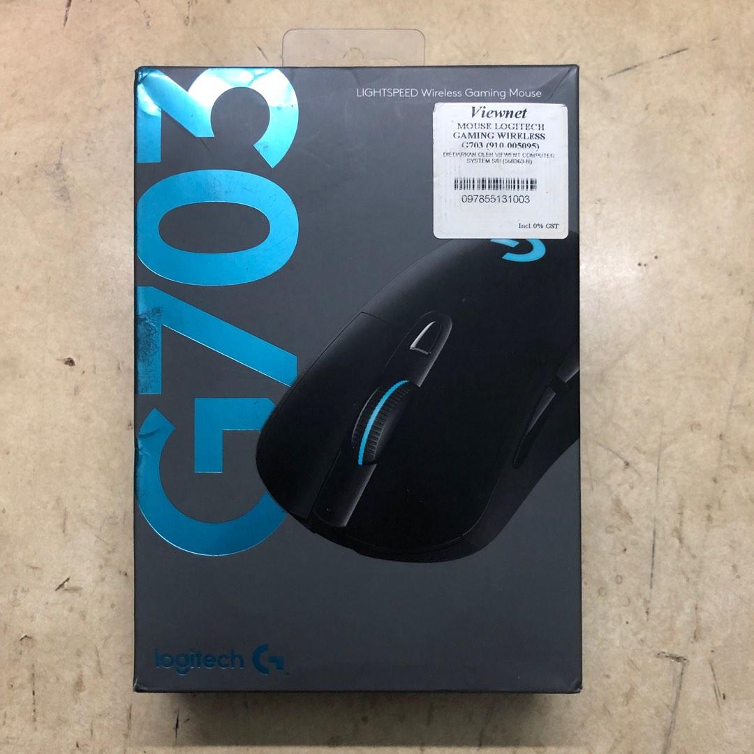Logitech G703 LightSpeed Wireless Gaming Mouse with cable, No USB