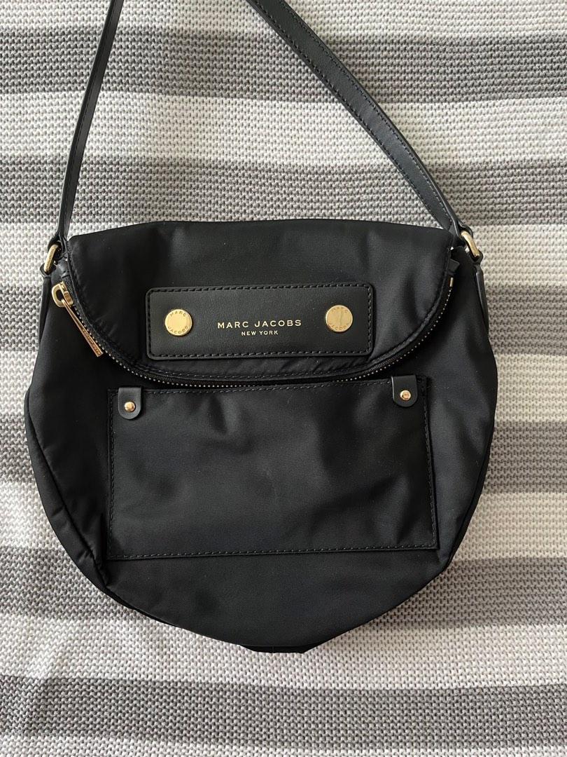 Marc Jacobs Preppy Nylon Mini Natasha Crossbody Bag Black, Luxury, Bags