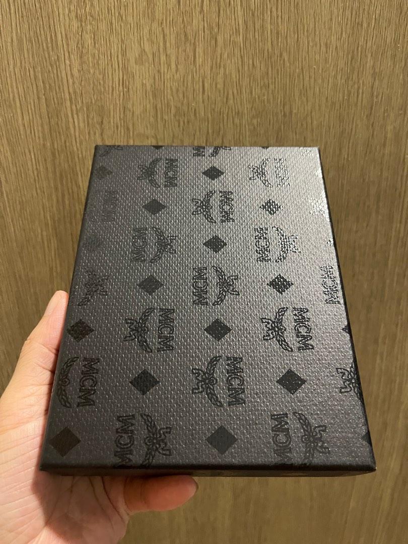 MCM Lanyard Card Holder in Visetos Original (Gold), Women's Fashion