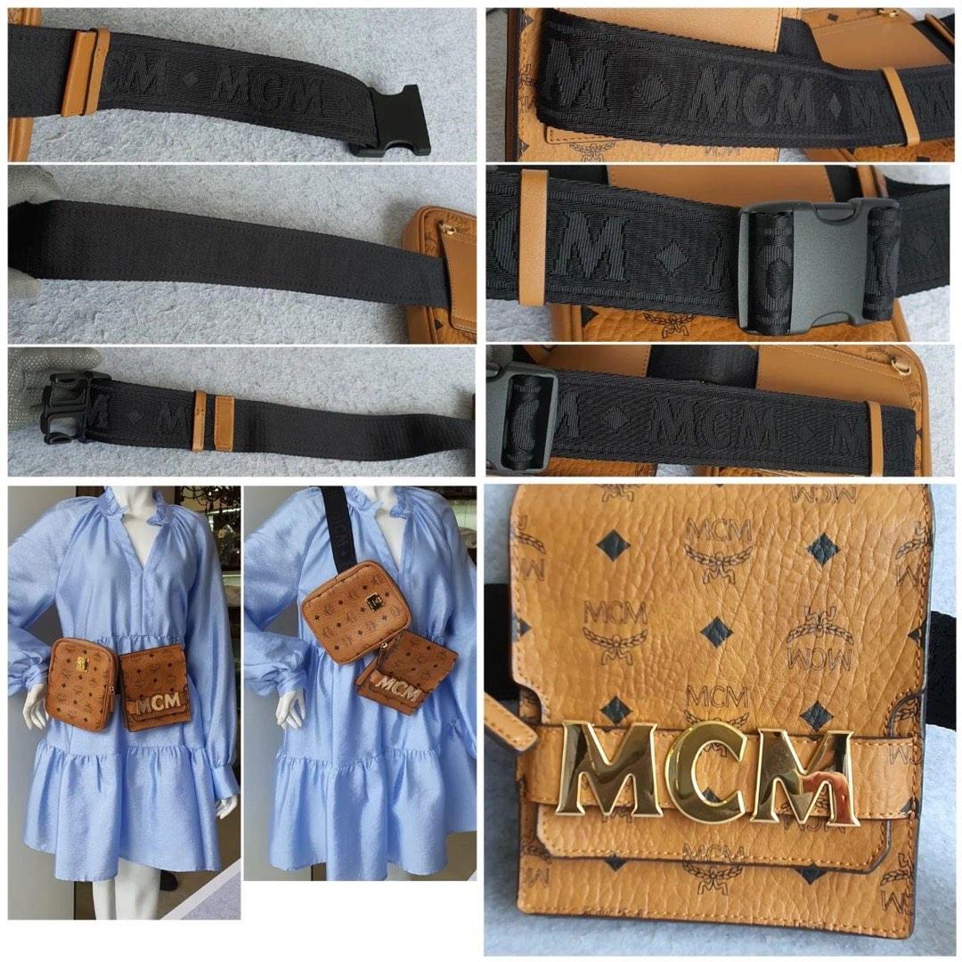 Mcm double belt bag 2025