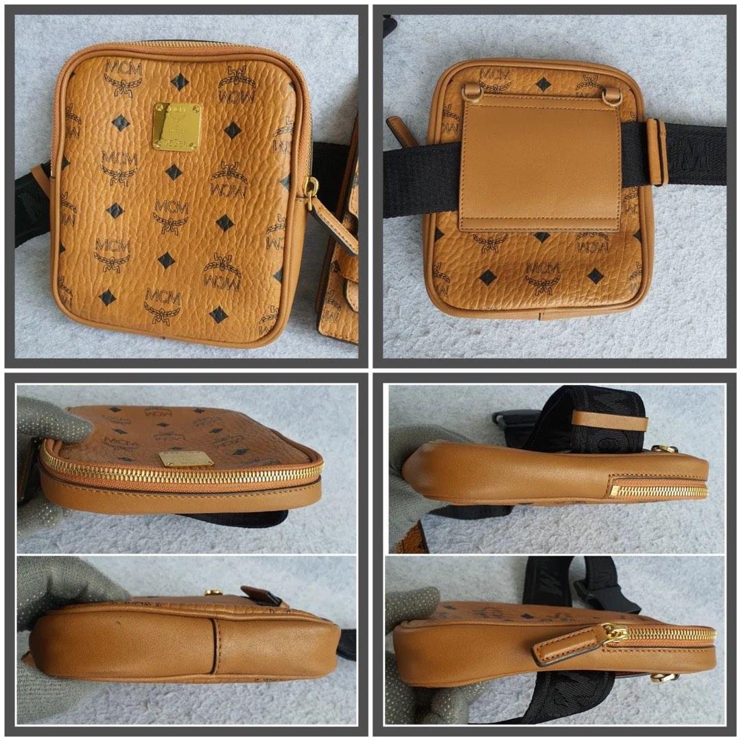 Mcm double logo belt bag store