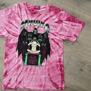 MNWKA / MISHKA Tie Dye Pink Devil Satan Oversized Baggy Vintage Shirt