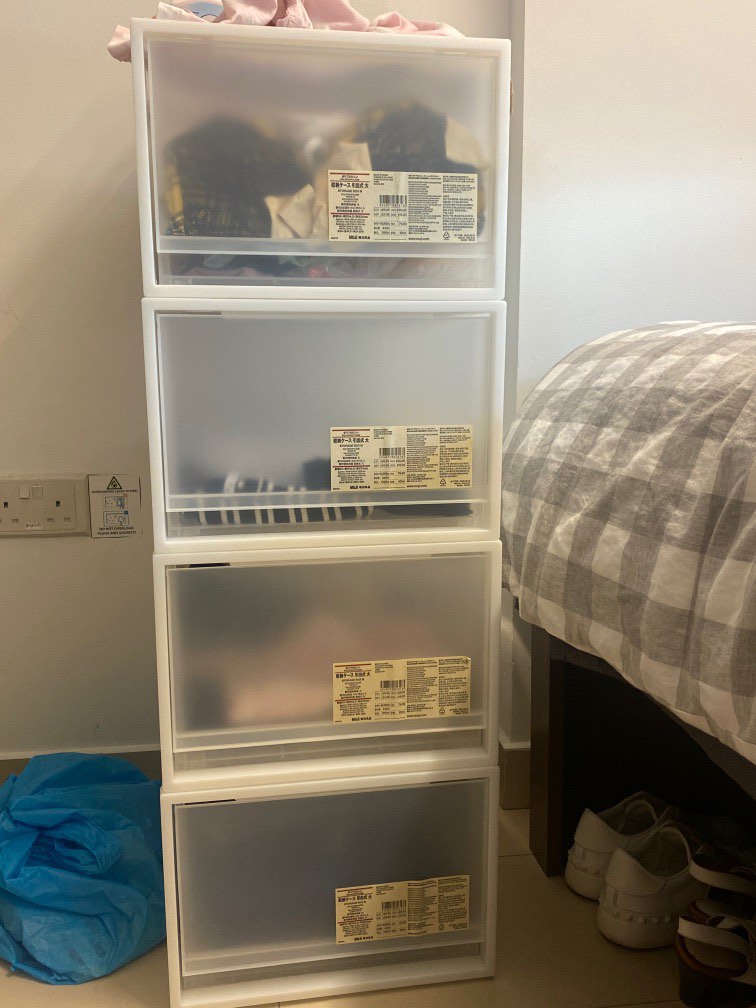 Muji storage box M size, Furniture & Home Living, Furniture, Shelves