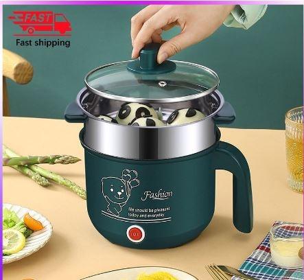 1.8L Electric Cooking Pot Multifunctional Non-stick Pan Household 1-2  People Hot Pot Single/Double Layer Electric Rice Cooker