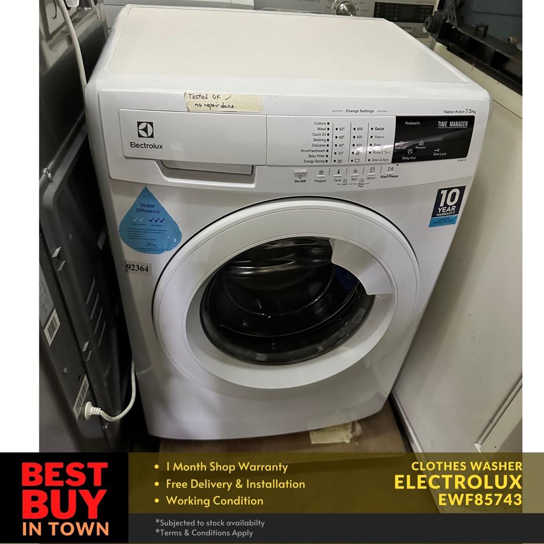 MUST BUY! ELECTROLUX 7.5KG FrontLoader Washing Machine EWF85743 (92364