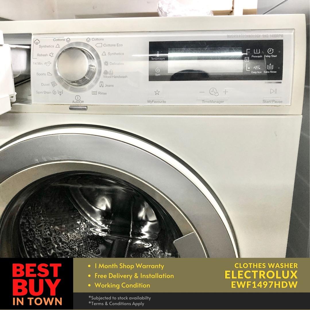 MUST BUY! ELECTROLUX 9KG FrontLoader Washing Machine EWF1497HDW (92175