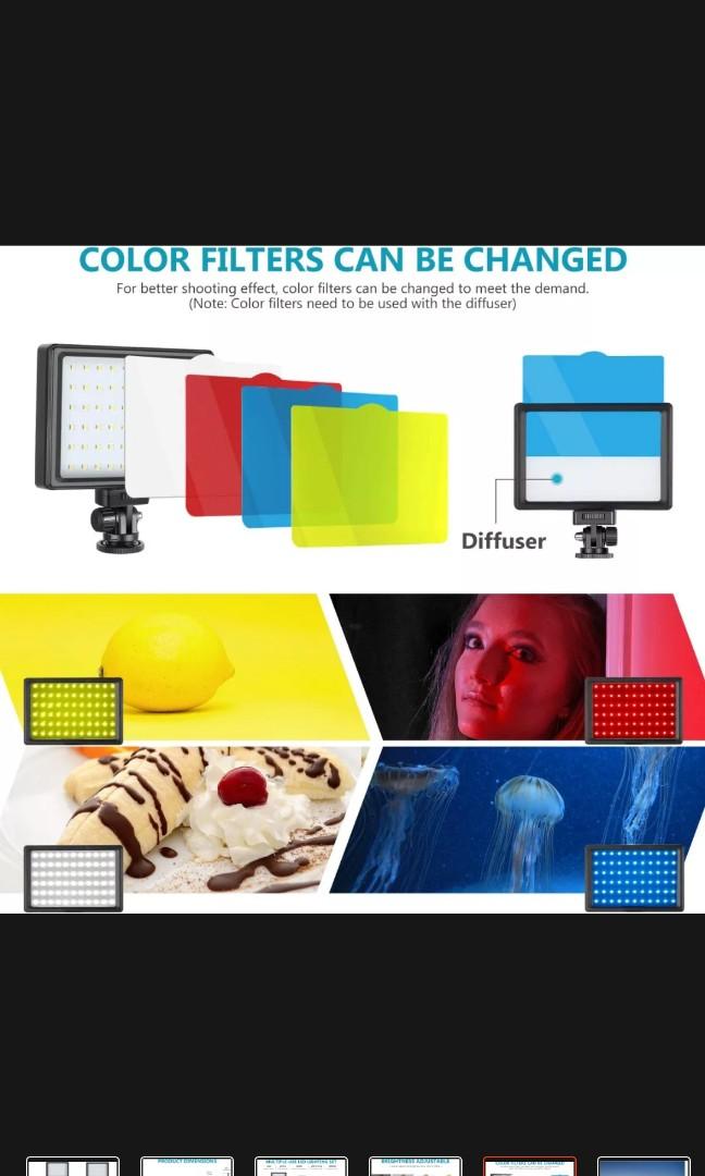 Neewer ZC 10S LED light for live show with Tripod stand lighting set