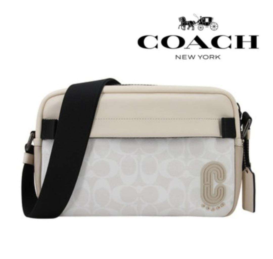 Coach white sling bag store