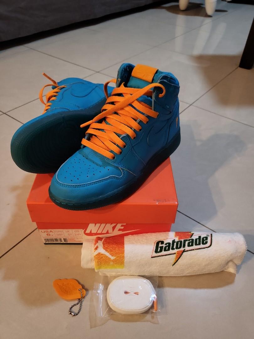 Nike AJ1 gatorade blue us6y