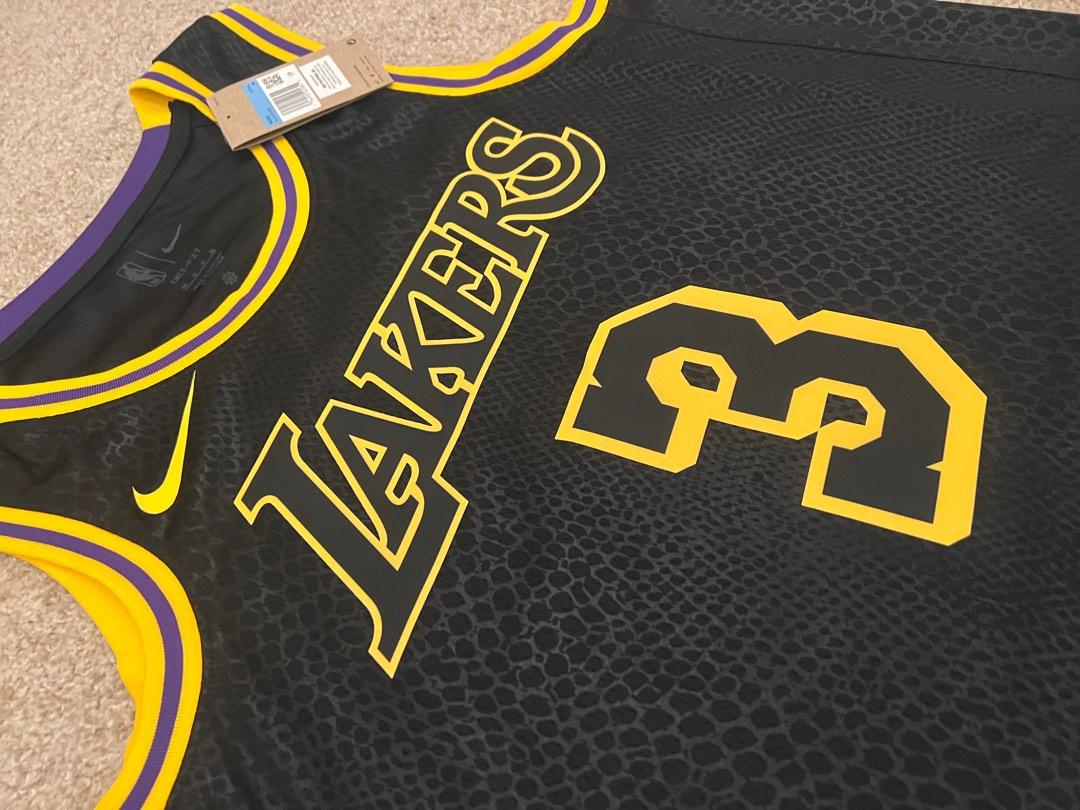 anthony davis black mamba lakers jersey