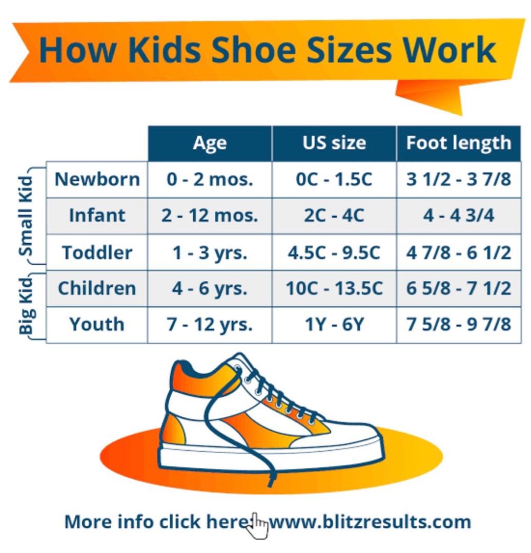 Nike toddler shop shoes size chart
