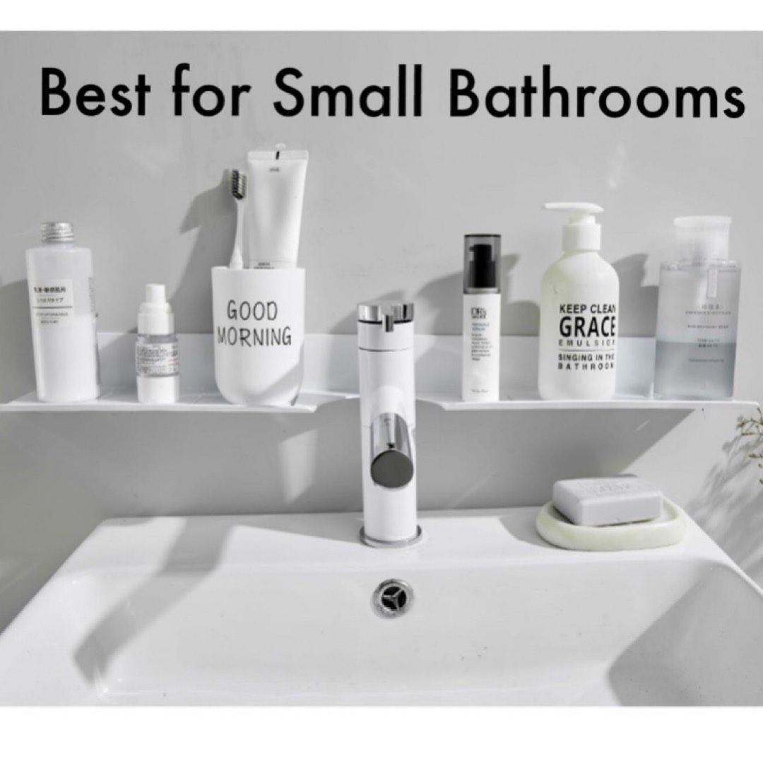 No-Drill Bathroom Sink Rack Space-Saving U-Shaped Sink Rack Black 50cm ...