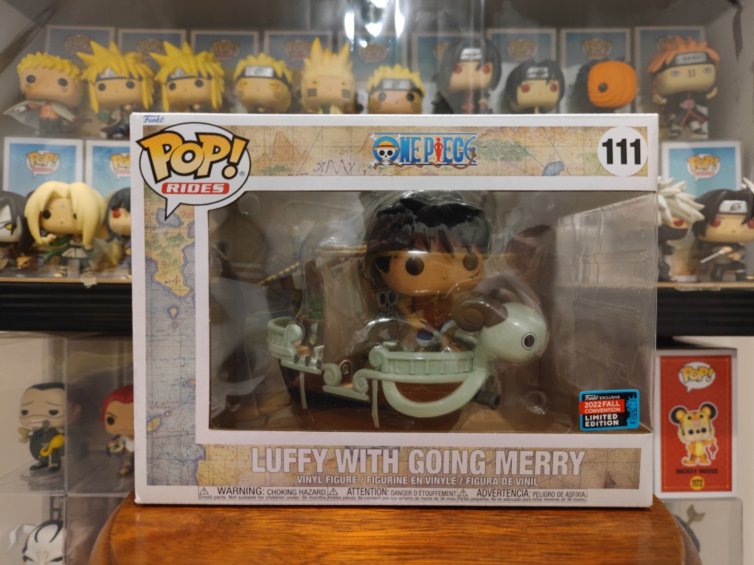 POP Funko ! One Piece Rides Luffy with Going Merry Vinyl Figure  2022 Fall Convention Exclusive (65238) : Toys & Games