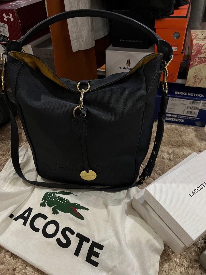 Lacoste Hobo bag with sling (Category: Cross-body Bags) located in Imus. Submitted by Bagshoeshop (Listing ID 1193475463, Image 3). Description: *Pre-Loved *lacoste *no issue *decluttering.