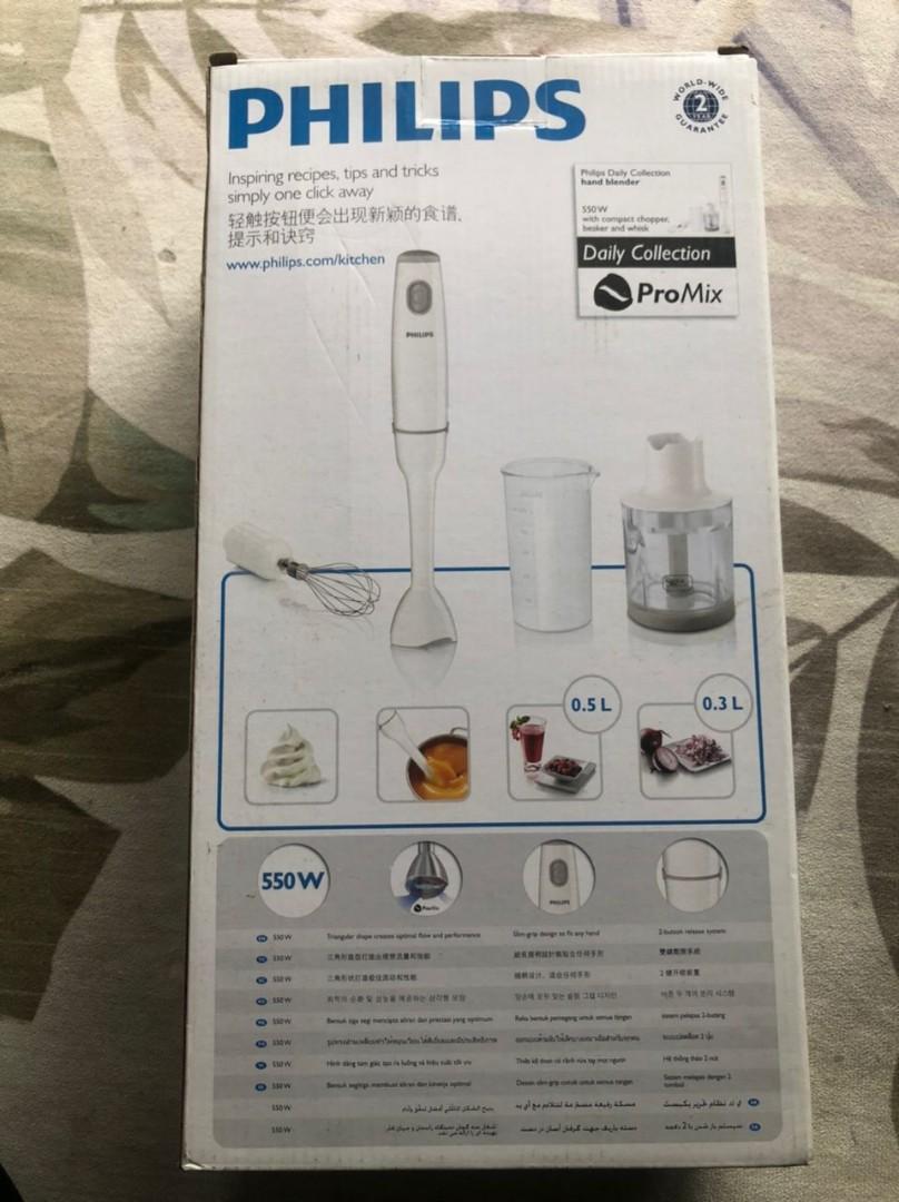 PHILIPS HAND BLENDER WITH CHOPPER AND WHISK, TV & Home Appliances